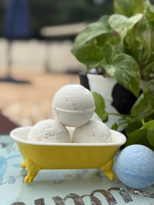 Chamomile Coconut Milk Bath Bomb